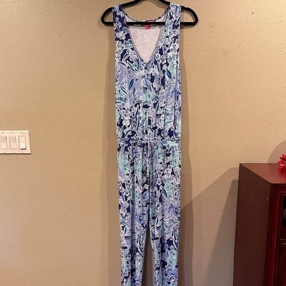 Lilly Pulitzer Paulina Jumpsuit Royal Purple Koalafications XL